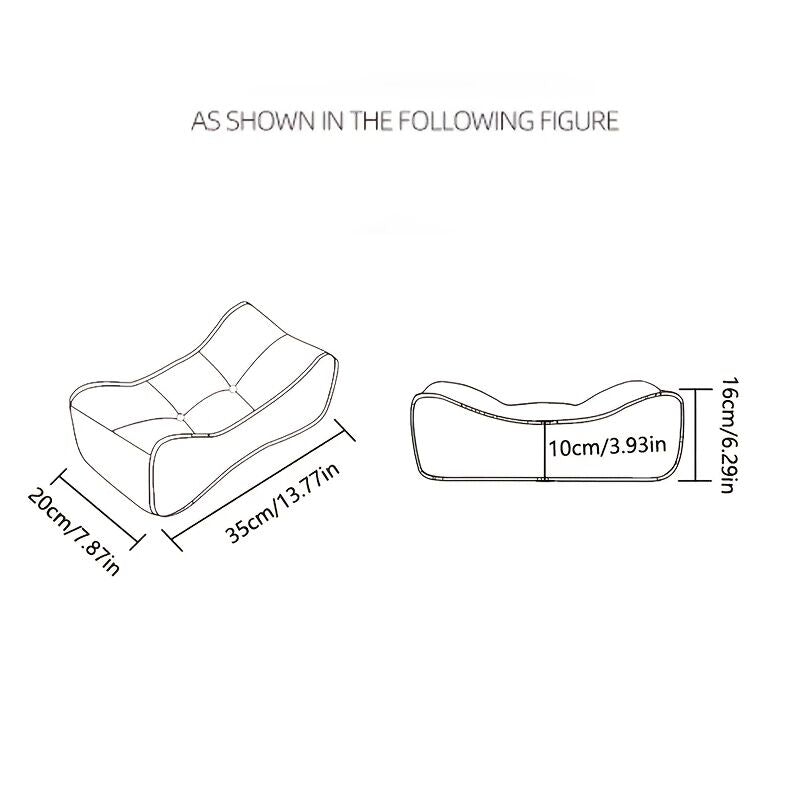 haze blue**Cloud-Touch Chenille Multi-Function Lumbar Pillow: Supports Long-Hour Sitting, Removable & Washable Design, Gently Releases Pressure Every Day Like a Cloud**