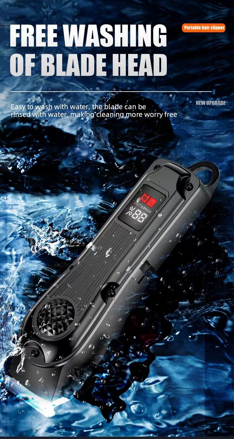 electric hair clipper two-piece set features a trendy and convenient design to meet the needs of family haircuts. It is safe and easy to operate, providing powerful and precise trimming for styling, beard and sideburns care. It can easily create an el
