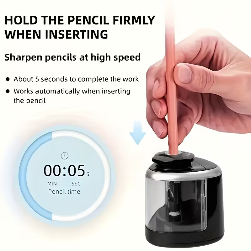 Electric pencil sharpener, Desktop automatic pencil sharpener, Office supplies