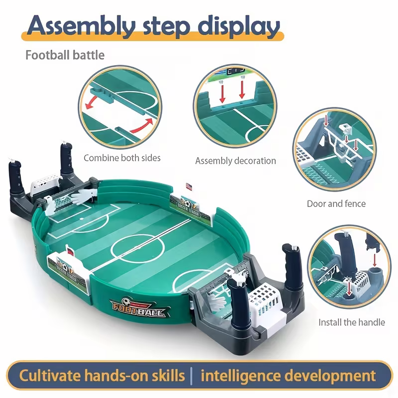 Children's interactive tabletop football game, 5 balls, educational sports tabletop toy, plastic frame, suitable for Valentine's Day, Easter and birthday gifts