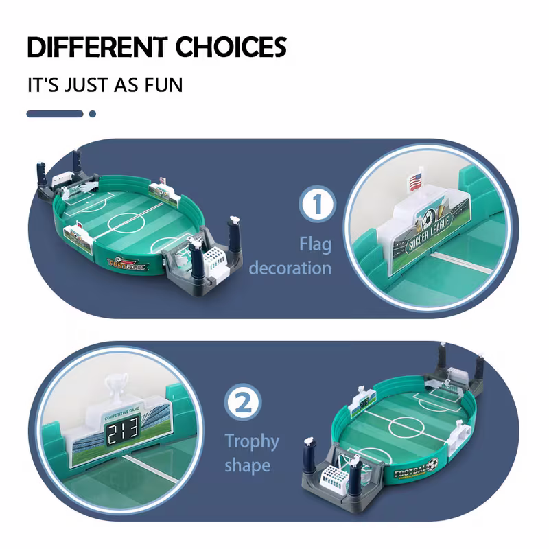 Children's interactive tabletop football game, 5 balls, educational sports tabletop toy, plastic frame, suitable for Valentine's Day, Easter and birthday gifts