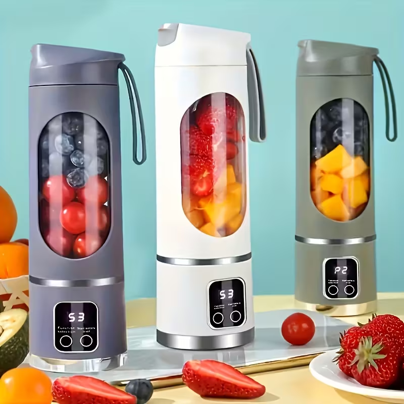Portable USB charging blender and juicer (white) - Easy to clean, suitable for fruit and vegetable drinks, smoothies - Capacity range from 10.14 ounces to 16.91 ounces
