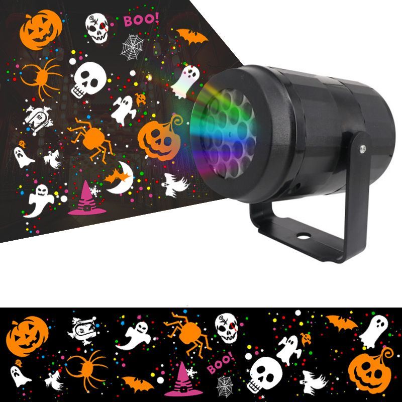 LED Christmas Projection Light Christmas Decorations Winter Wonderland Decor - Black - Size Christmas