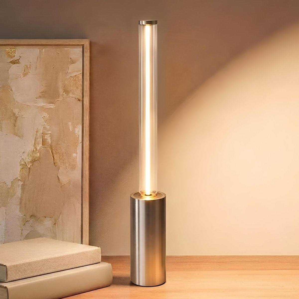 Cordless Table Lamp Rechargeable, Black Aluminum Touch LED Lamp, Dimmable 2200K Warm White, USB-C Charging, 3 Modes, for Bedroom & Dining - Black - Size 30*4cm