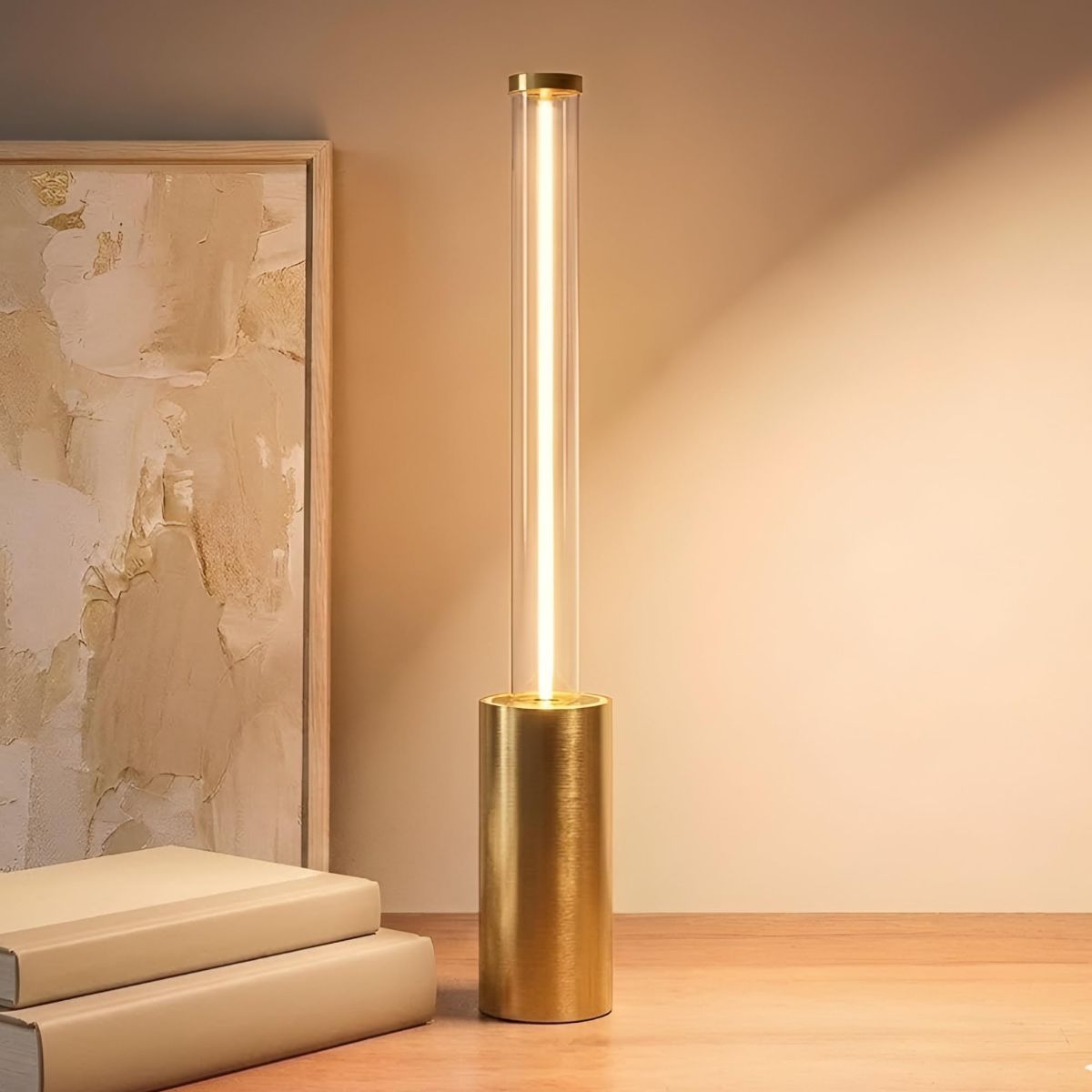 Cordless Table Lamp Rechargeable, Black Aluminum Touch LED Lamp, Dimmable 2200K Warm White, USB-C Charging, 3 Modes, for Bedroom & Dining - Black - Size 30*4cm