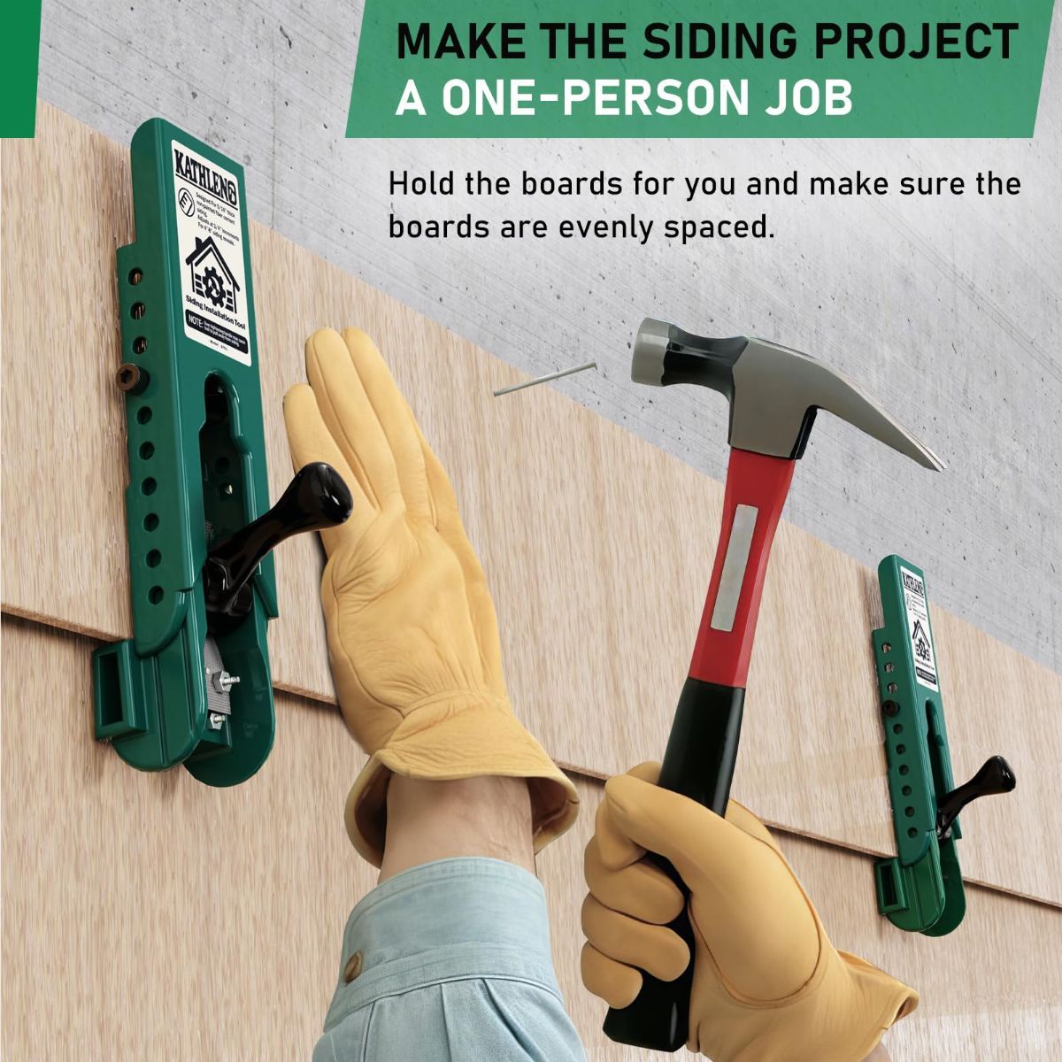 Siding Installation Tools, Siding Mounting Kit for Use with 5/16-Inch Fiber Cement Sidings, Lap Tools Gauge with Adjustable Reveals, Polycarbonate Body, 2 Pack