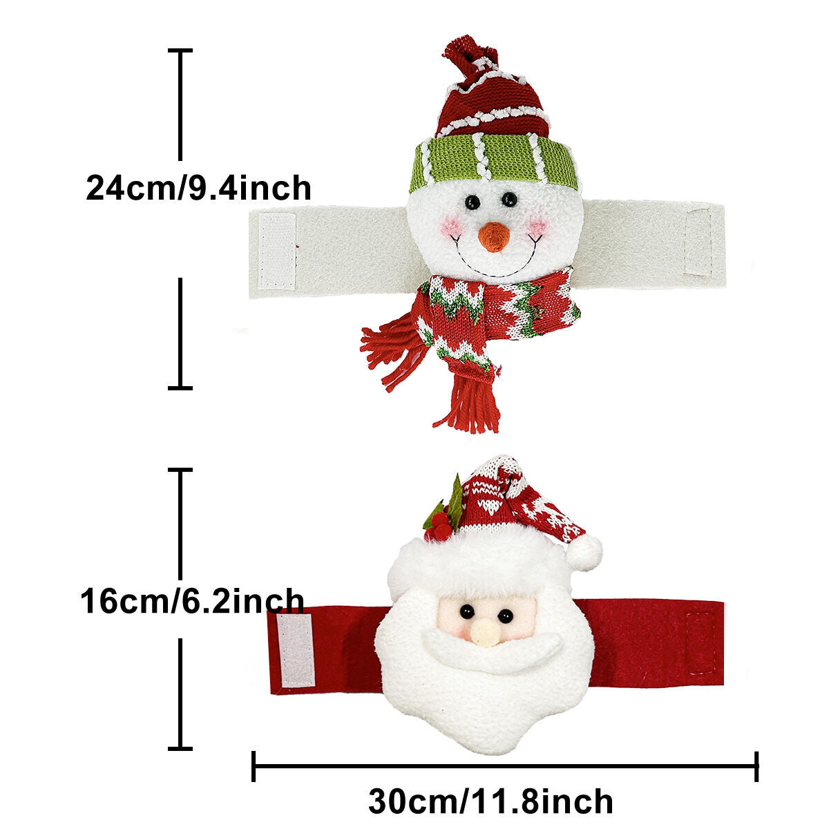 Christmas gift Warm Christmas Atmosphere - Festive Curtain Tie Decorations - Santa & Snowman Designs - Cozy Knitted Fabric(Santa Claus)