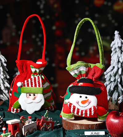 Christmas gift Festive Aussie Christmas Gift Bags: Cute Reindeer, Santa & Snowman Pouches for Xmas Treats & Gifting(moose)