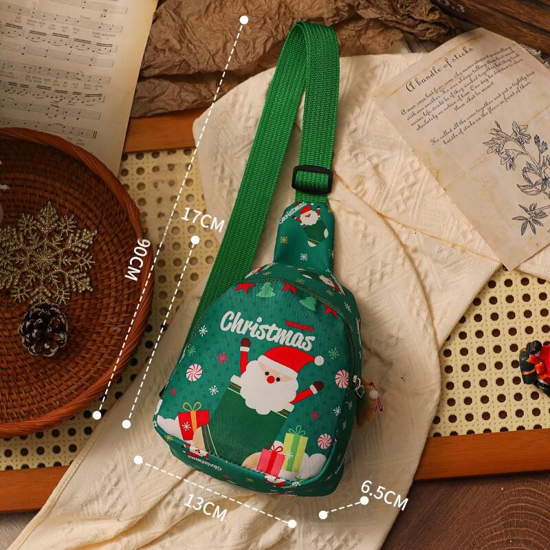 Christmas gifts Aussie Christmas Sling Bag -Santa-Themed, Adjustable & Compact for Festive Gifting & Styling(red)