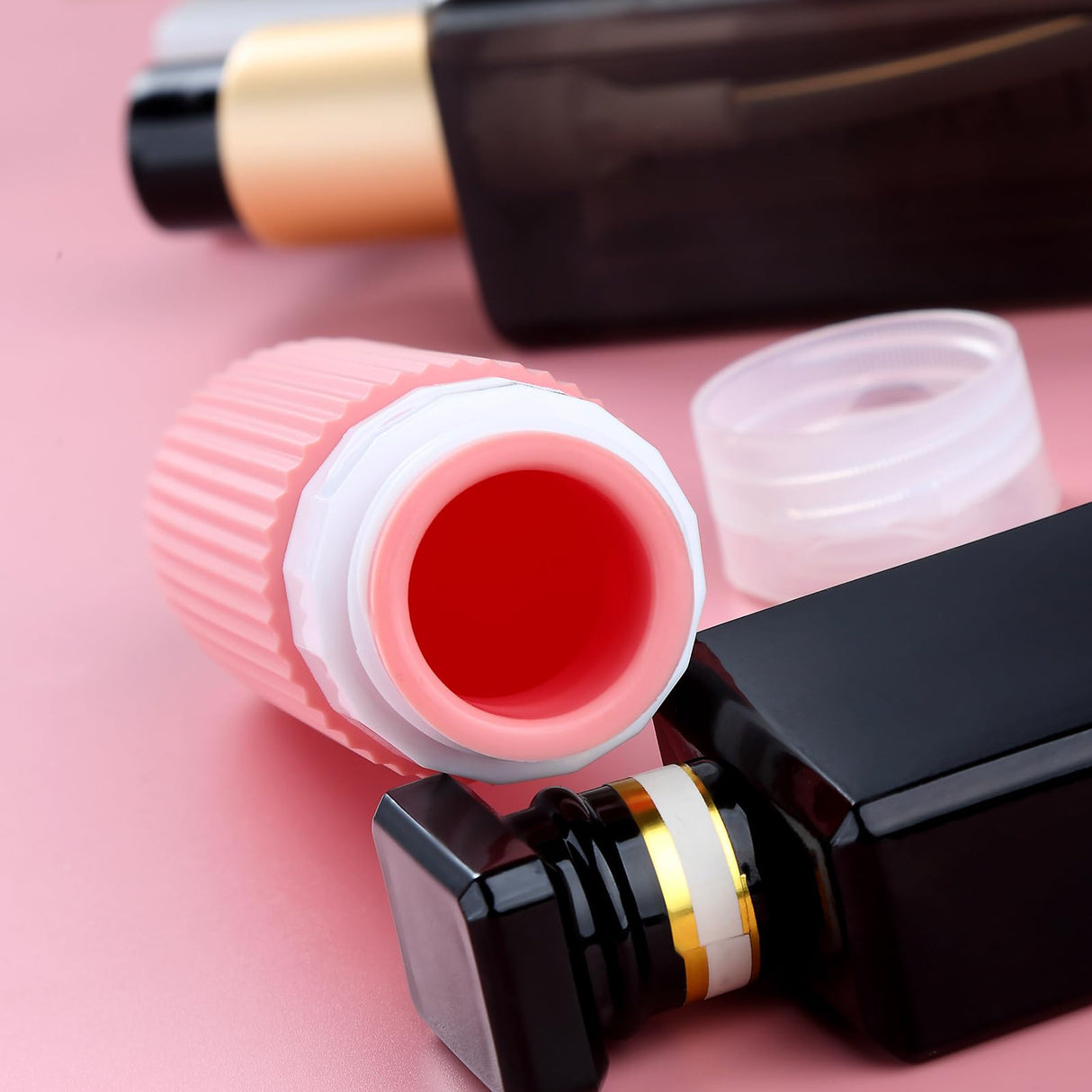 16-Piece Travel Bottle Set with Leak-Proof Silicone Squeeze Bottles – Reusable Toiletry Containers for Shampoo, Lotion, Makeup Remover (Pink) | Other Colors Available in Store