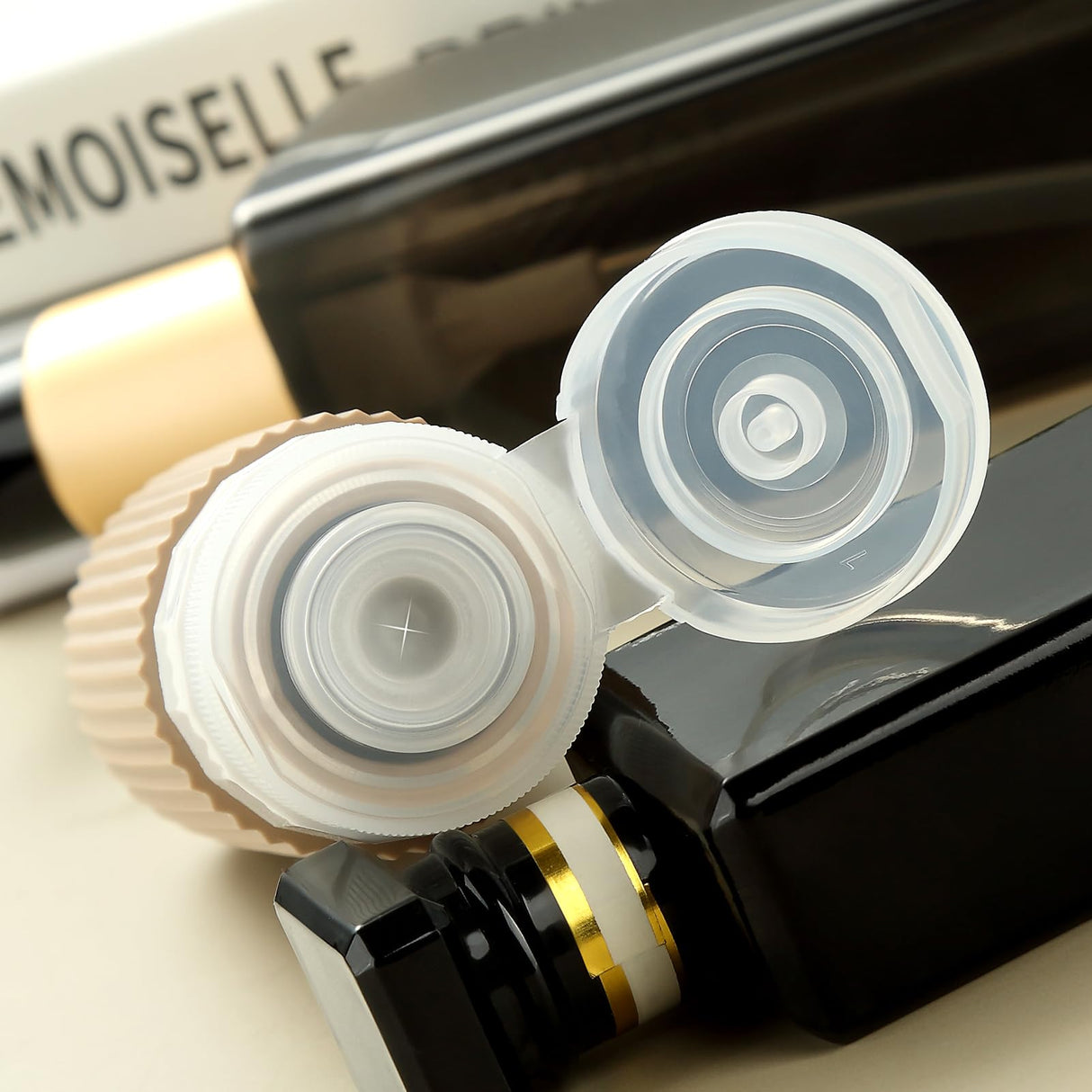 16-Piece Travel Bottle Set with Leak-Proof Silicone Squeeze Bottles – Reusable Toiletry Containers for Shampoo, Lotion, Makeup Remover (Cream) | Other Colors Available in Store