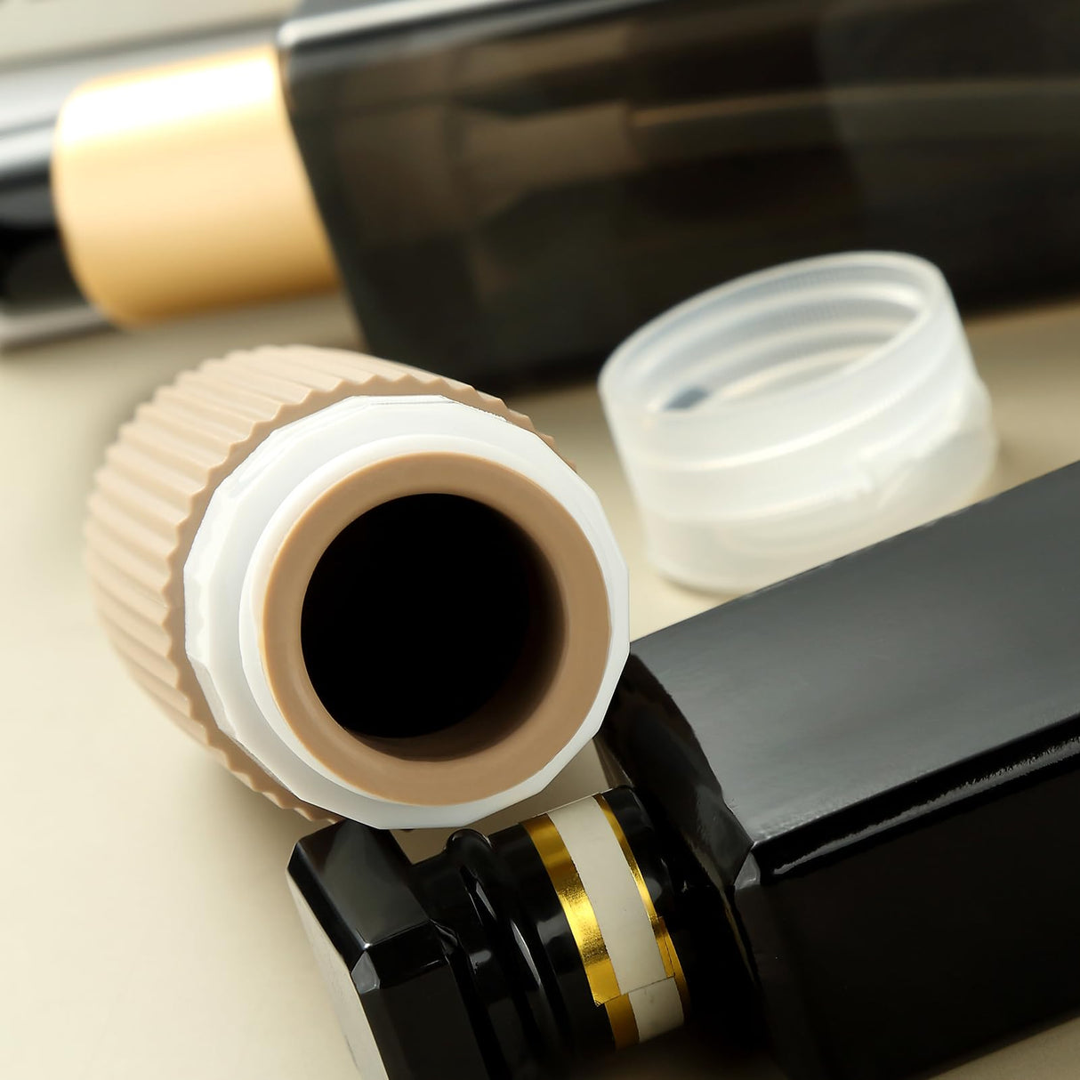 16-Piece Travel Bottle Set with Leak-Proof Silicone Squeeze Bottles – Reusable Toiletry Containers for Shampoo, Lotion, Makeup Remover (Cream) | Other Colors Available in Store