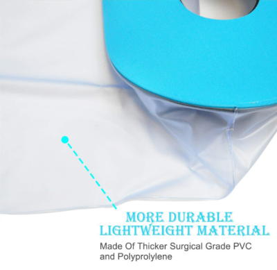 Foot Waterproof Shower Sleeve for Adults – Reusable Cast Protector for Ankle, Foot & Toe During Bathing or Water Activities (Blue)