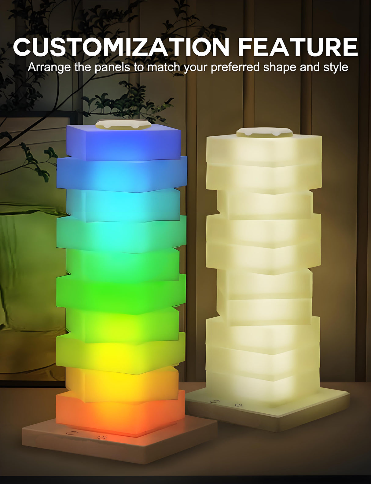 Customizable RGB Cube Lamp: USB-Powered LED Tower Light for Australian Gamerooms, Bedrooms & Room Decor
