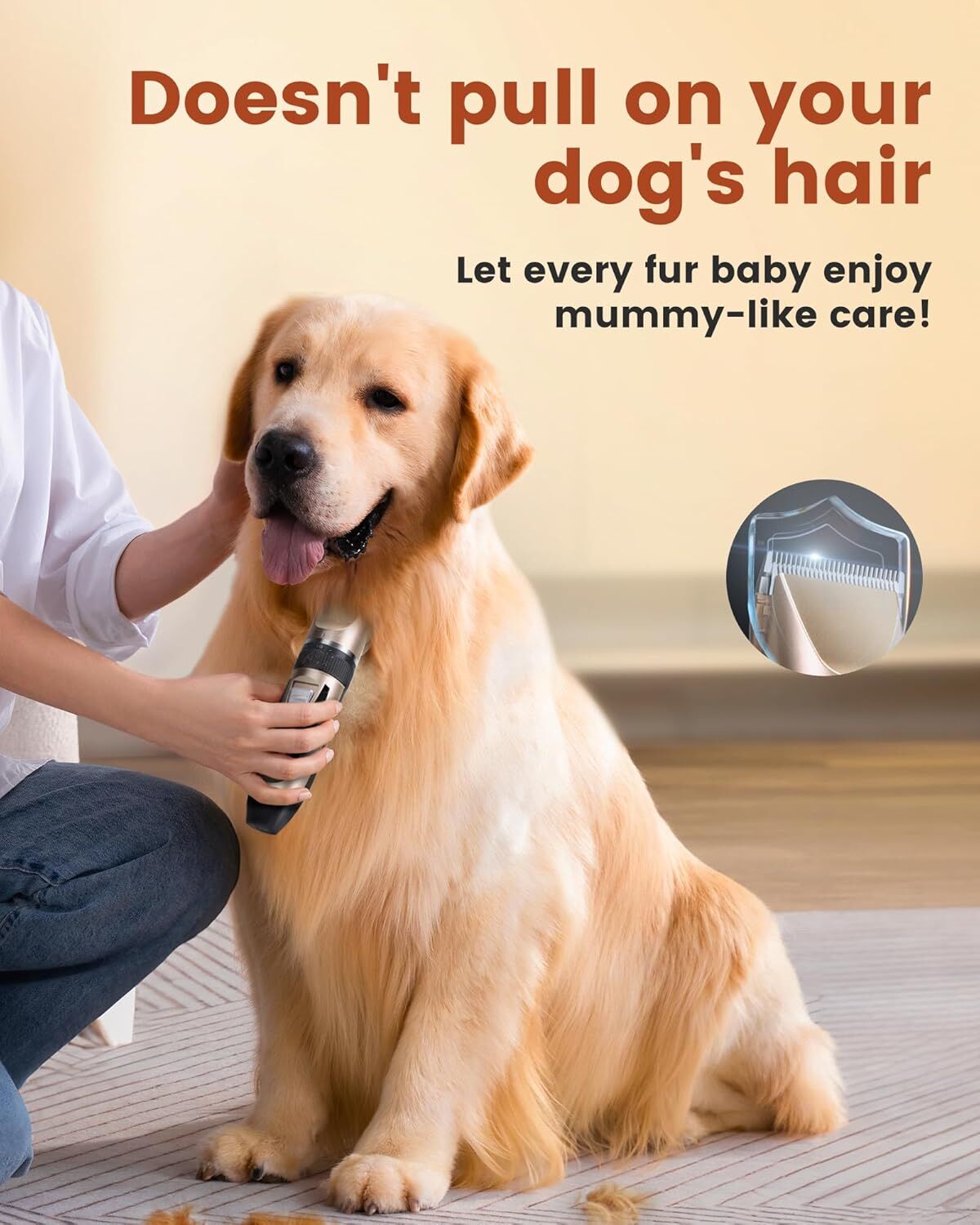 pet products Pet products Professional Rechargeable Cordless Dogs Cats Horse Grooming Clippers - Professional Pet Hair Clippers with Comb Guides for