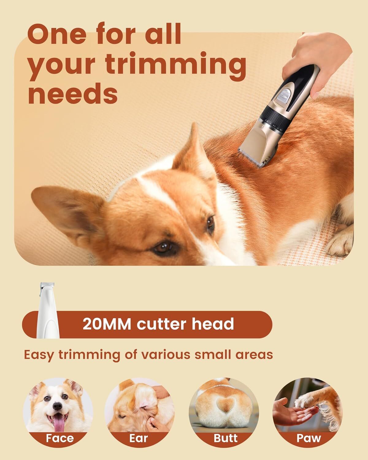 pet products Pet products Professional Rechargeable Cordless Dogs Cats Horse Grooming Clippers - Professional Pet Hair Clippers with Comb Guides for