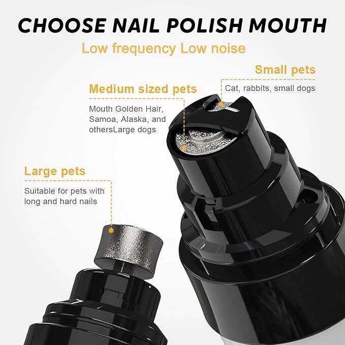 Pet products Silent Groom Pro Nail Grinder, 2025 New Dog Nail Trimmer, USB Rechargeable Pet Nail Grinder, Dog Nail Trimmers, Pet Paws Grooming