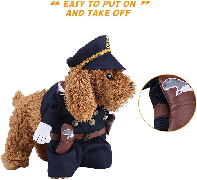 pet products Pet Cosplay Outfit, Funny Dog Cat Party Costume Puppy Uniform Pet Cosplay Clothes for Halloween Christmas Theme Party