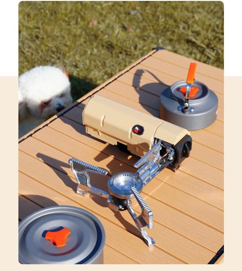 2500W Portable Camping Stove Foldable Butane Stove Indoor/Outdoor Cooking Suitable for Picnic, Backpacking Hiking, Adventure, Home, Travel, Outdoor
