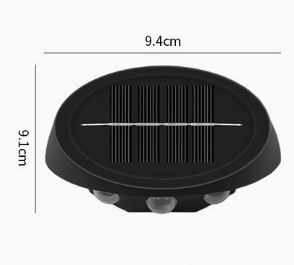 Solar Outdoor Wall Lights (2-Pack): IP44 Waterproof LED Sconces for Garden, Patio & Pathway Lighting(Warm light)