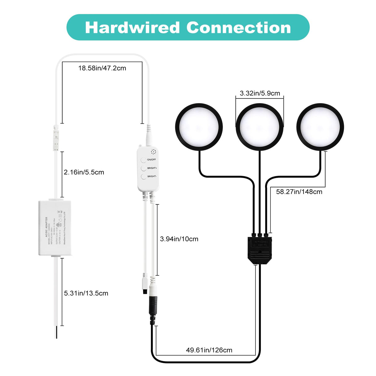 3 Pack Smart Under Cabinet Lights Hardwired,Dimmable LED Light for Kitchen Under Cabinet with Alexa Google Remote APP Control for Under Counter Lights for Cabinet Closets(Warm White)