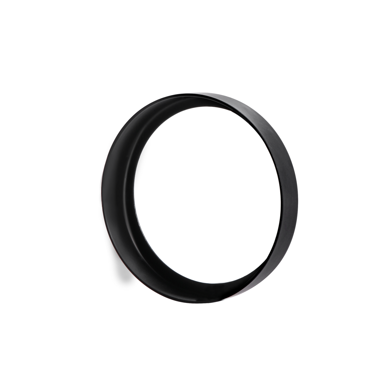 6 Pack GU10/MR16 Bulb Decorative Trim Rings, Heat Insulation Anti-Scald Protective Rings for Track Lighting, Snap-On Spring-Loaded Design (Matte Black)