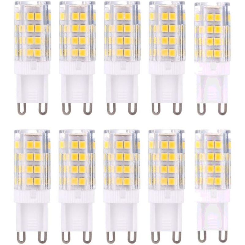 G9 LED Bulbs 10-Pack Warm White 3000K 5W Equivalent to 40W Halogen Bulbs 420 Lumen Non-Dimmable