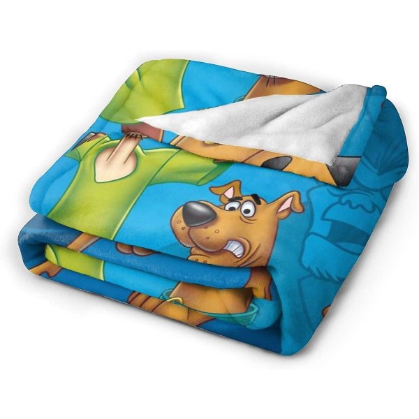 S-coo-by-doo Soft Fleece Blankets for Sofa, Bed, Couch Luxurious Warm Blanket for All Seasons for Teens -x187 50x40in 125x100cm