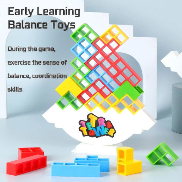48 pcs Tetra Tower Balance Stacking Block Game, 100% New