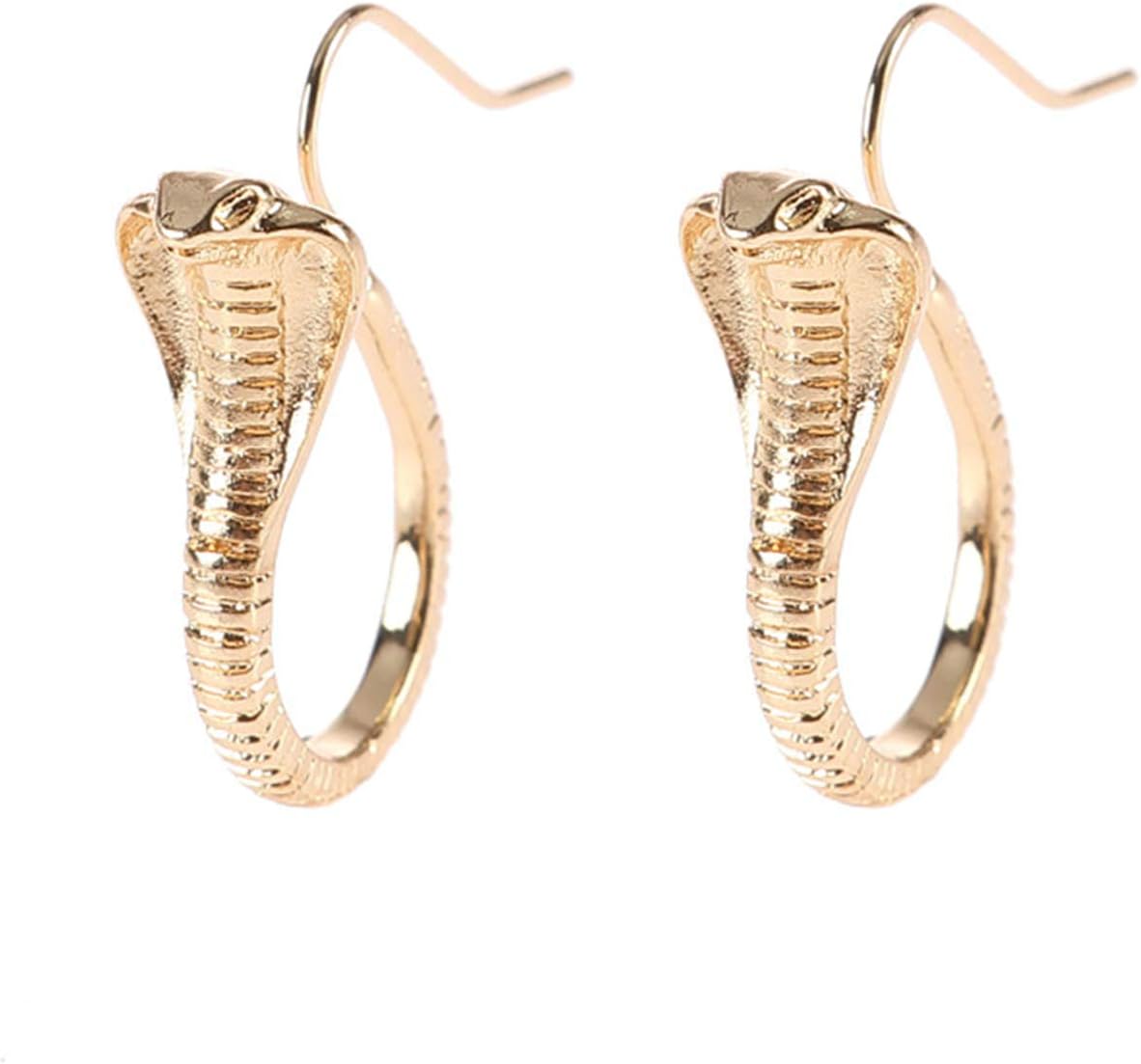 Vintage Cobra Dangle Earrings Personalized Animal Snake Hook Earrings for Women Punk Gothic Ear Jewelry