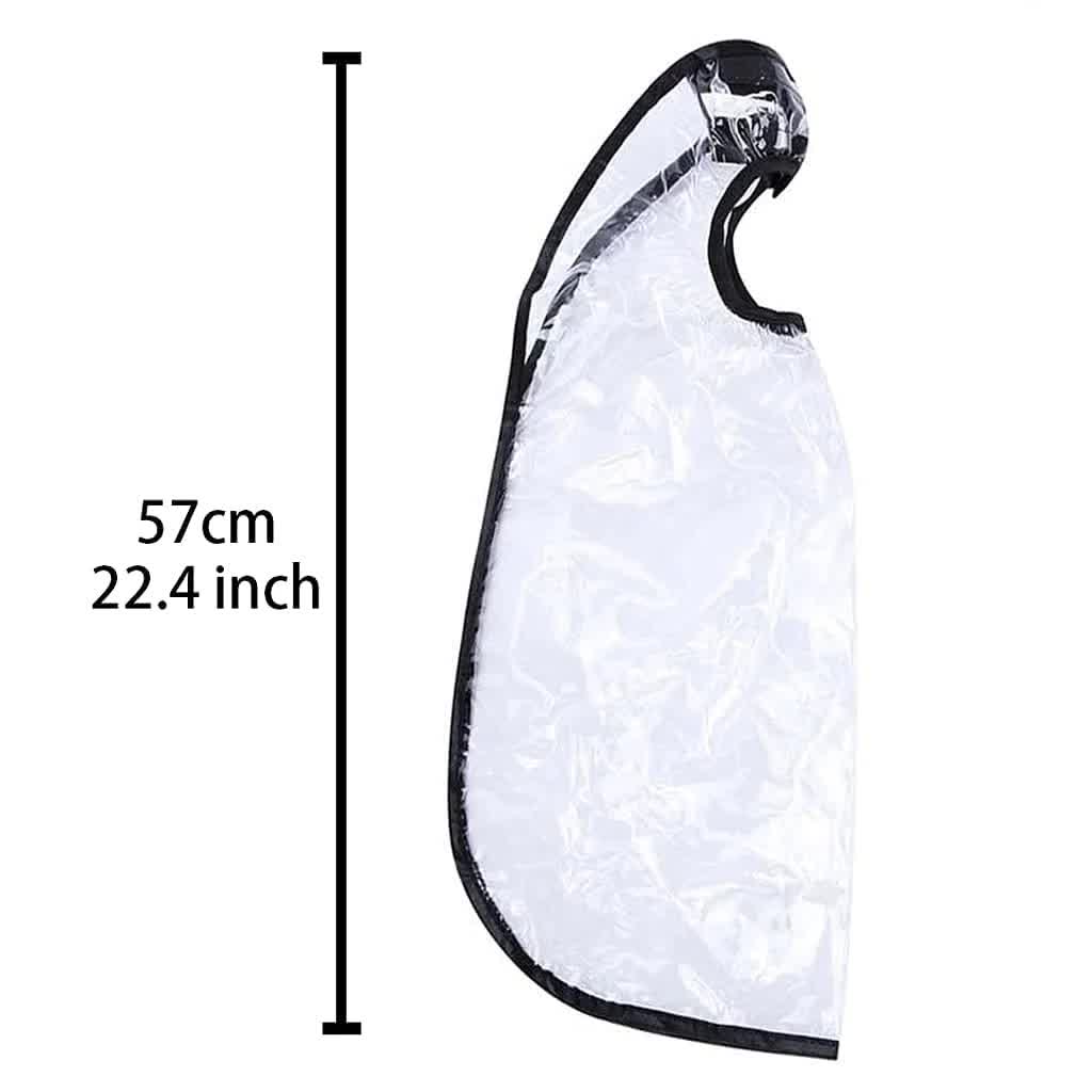 HZFLY 2 Pcs Easy Hair Washing Funnel & Apron for Upright Position Washing - Clear Hair Dye Cape for Home or Salon Use - Elderly, Handicapped, Disabled Clients