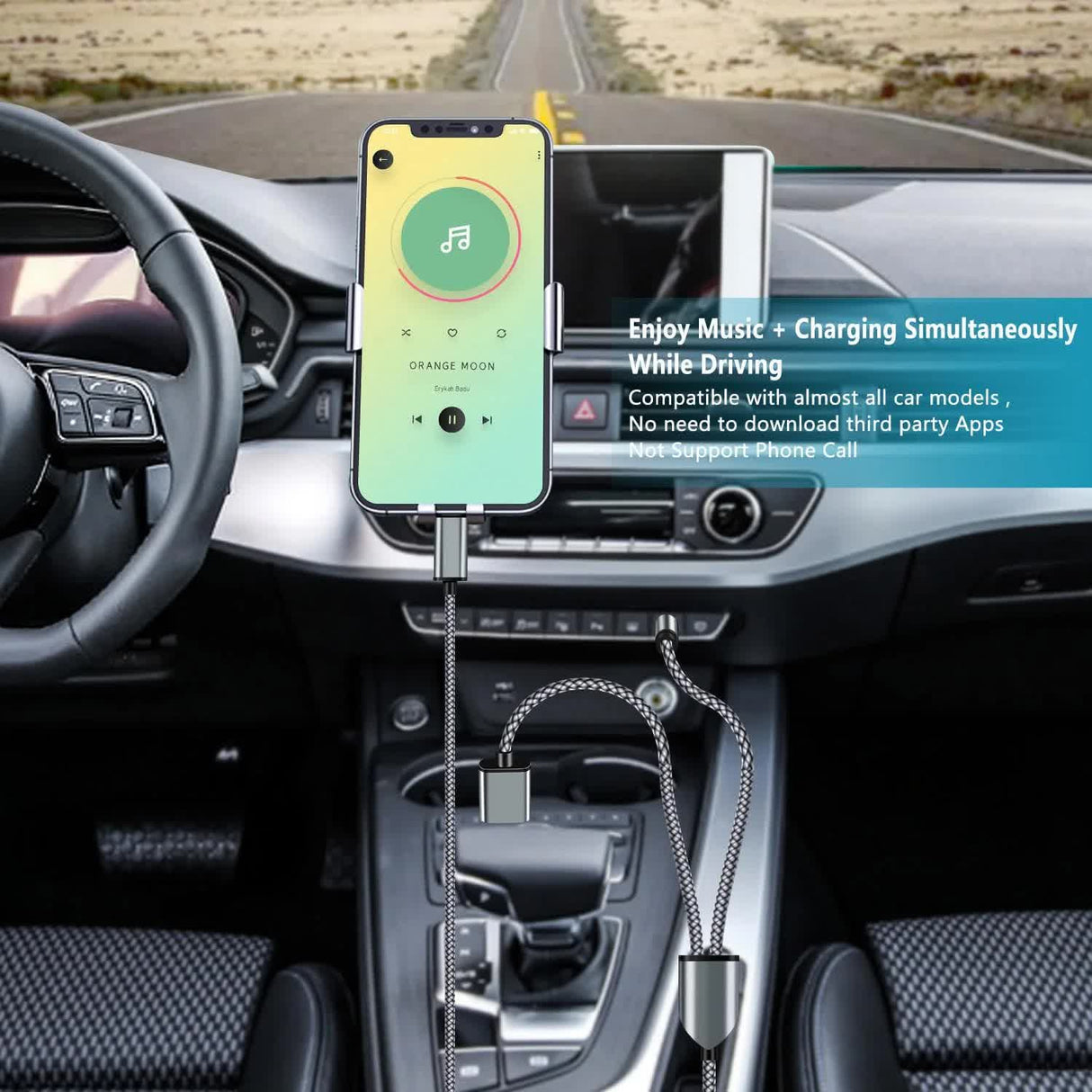 USB C to 3.5mm Aux Audio Cable with Charging, 2 in 1 USB C to 3.5mm Car Stereo Headset Audio Cable with PD 18W Charging Compatible with iPhone 16/15, Samsung Galaxy S25/S24/S23/S22+, Google Pixel 8 7
