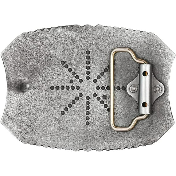 Men's American Western Belt Buckle Knight Vintage Initial Letters A to Z Alphabet Cowboy Rodeo Belt Buckle