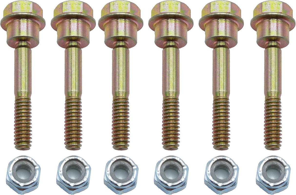 (Pack of 6 ) 580790401 588077502 Replacement Shear Bolts & Nuts Kit for Husqvarna 539976978, 595086601 2 Stage Snow Blowers/Snow Throwers 570XP 575XP 576XP
