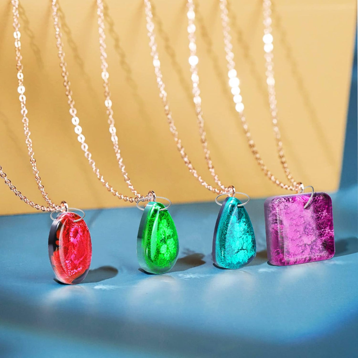 Resin Molds Jewelry, 38 Cavities Pendant Silicone Molds for Epoxy with 40Pcs Jump Rings, DIY Resin Casting for Pendant, Earrings, Necklace, Keychains Classic Teardrop Molds Classic Teardrop Molds