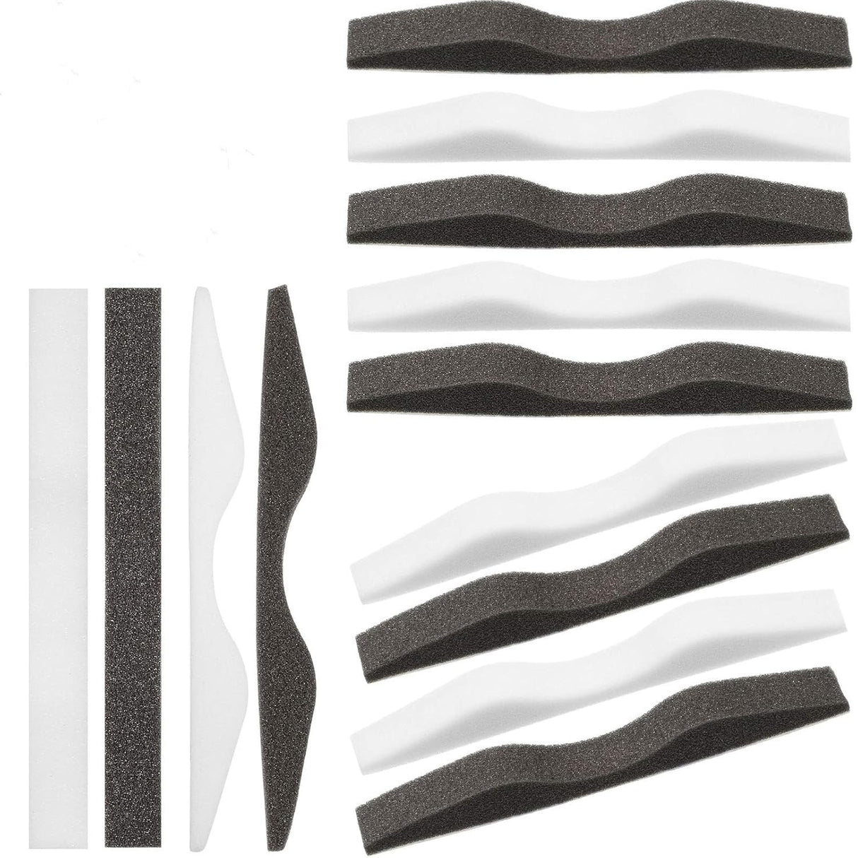 50 Pcs Microfiber Memory Foam Nose Bridge Pads Anti Fog Self Adhesive Protection Nose Cushion Sponge Strip Seal