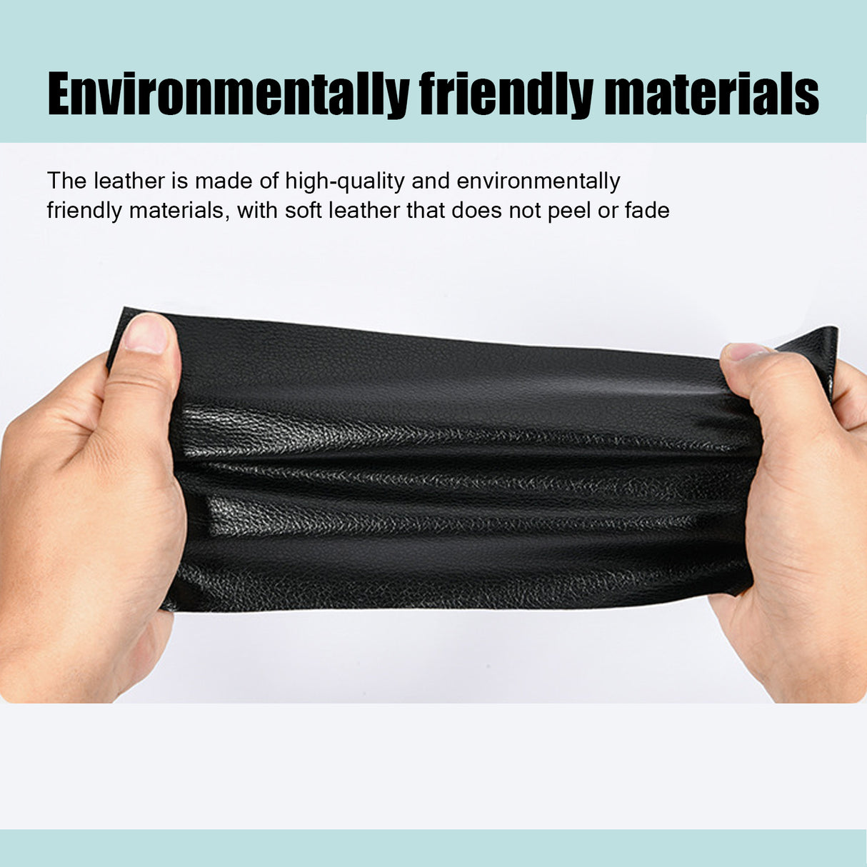 Self-Adhesive Repair Patch Faux Leather 50x138 cm Black