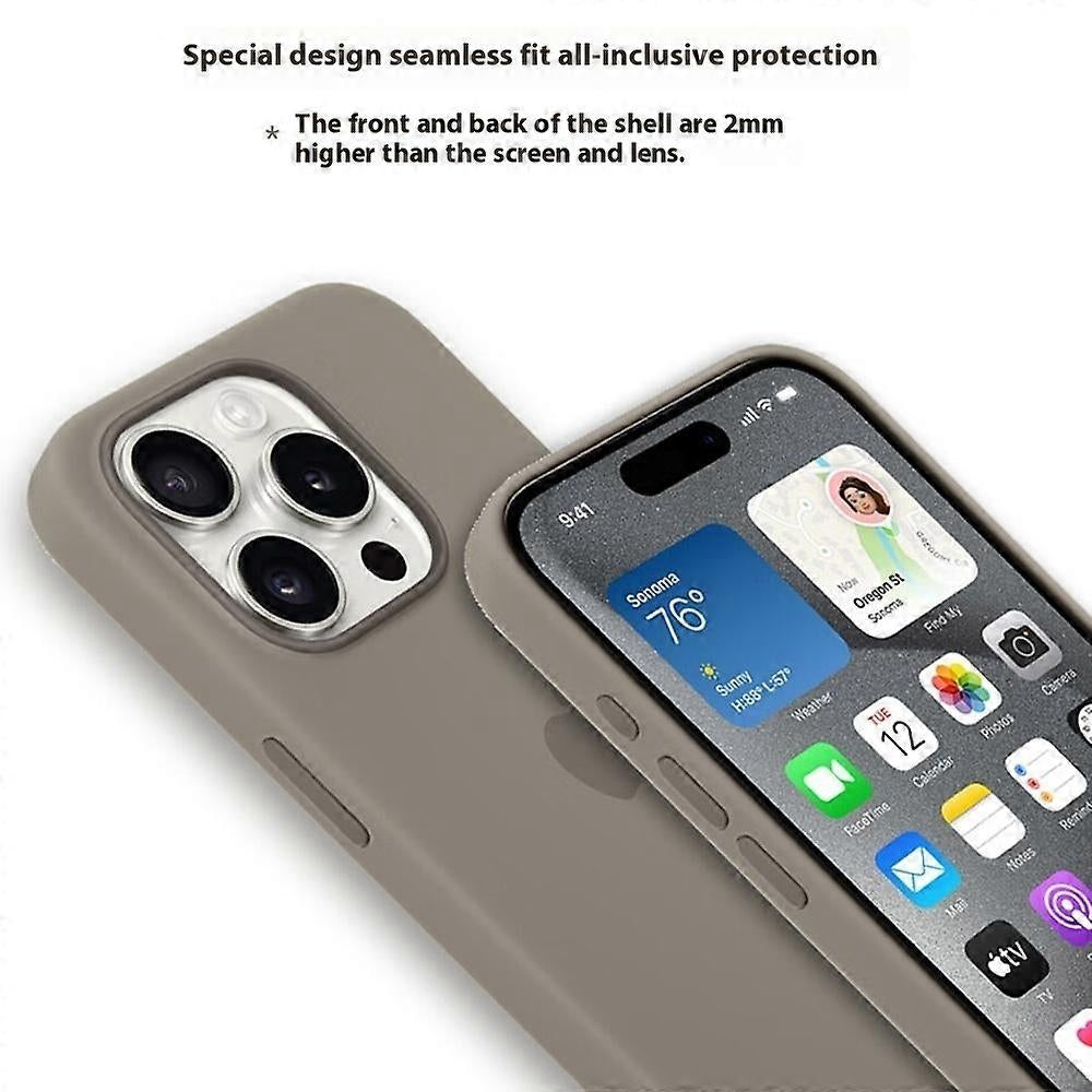 iPhone 15 Pro Case Compatible with MagSafe Liquid Silicone Back Cover Perfect Baby Blue