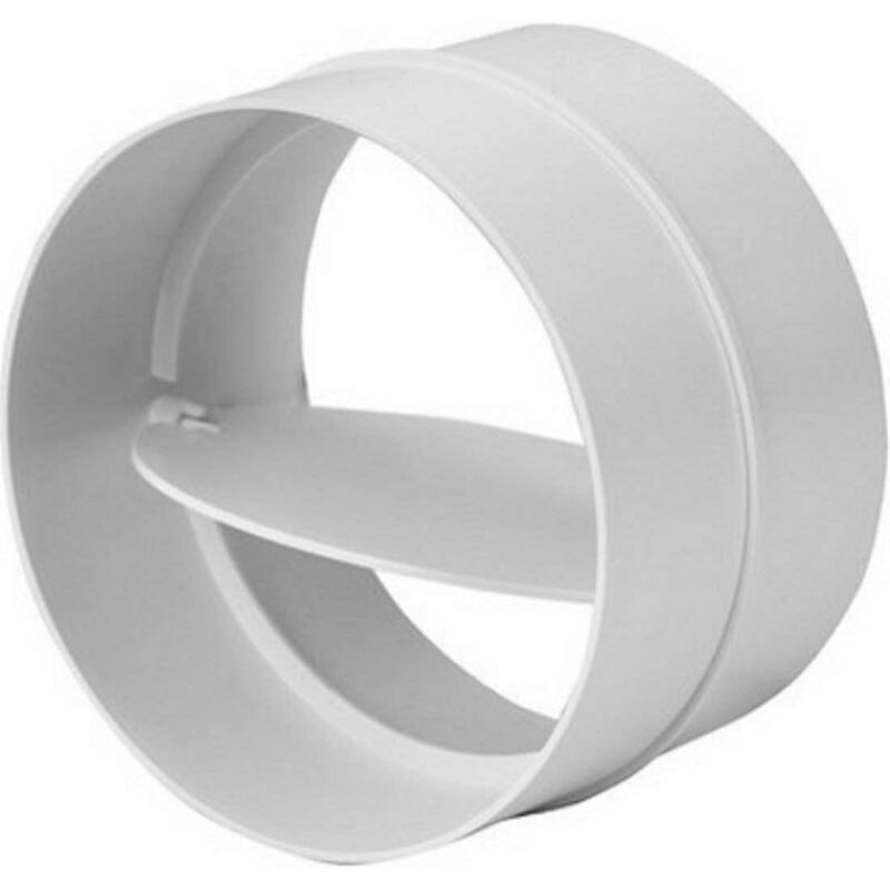 Ø 100Mm Connection With Non-Return Valve ROund Ventilation Pipe Ø 100Mm