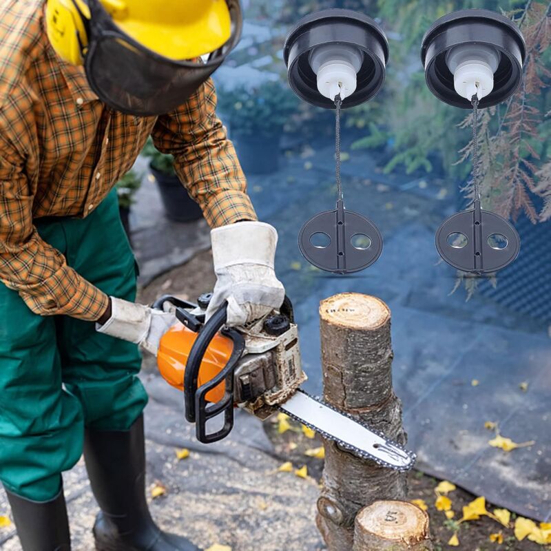 2 pcs Fuel Tank Cap For Stihl Fs38 Fs45 Fs55 Fs56 Fs80 Fs81 Fs85 Fs88 Fs120, Aumel Brushcutter Fuel Cap Fuel Tank Cap