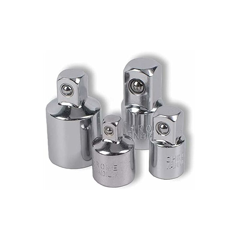 4 pcs Ratchet Adapter Socket Adapter Ratchet 1/2 To 3/8-3/8 To 1/2-1/4 To 3/8-3/8 To 1/4 Socket Reducer For Sockets And