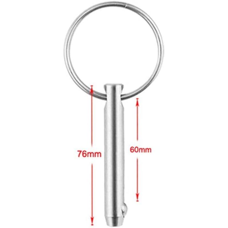 4 pcs Quick Release Ball Pins, 316 Stainless Steel 6.3Mm Diameter Quick Release Pins With Spring Loaded Ball End