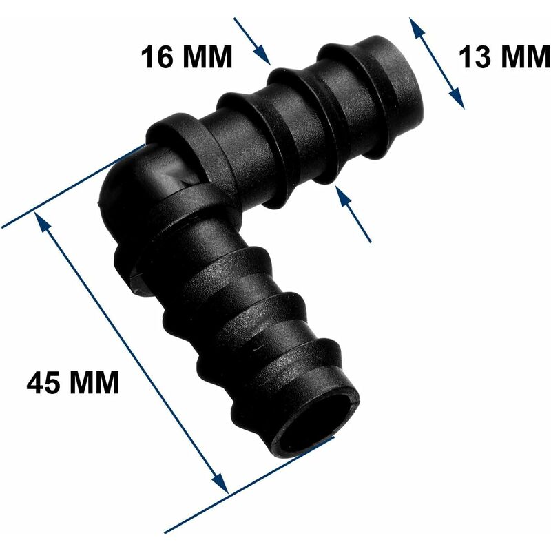 Maitys Pipe Connectors For 16Mm Irrigation System (Elbow)