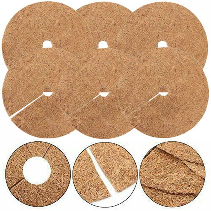 Pieces Mulching Disc, Winter Protection For Potted Plants, Plant Protection Mat, Biodegradable Coconut Mat Plants For
