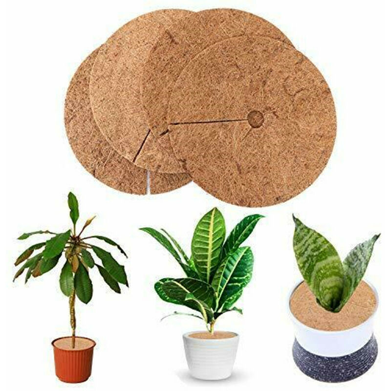 Pieces Mulching Disc, Winter Protection For Potted Plants, Plant Protection Mat, Biodegradable Coconut Mat Plants For