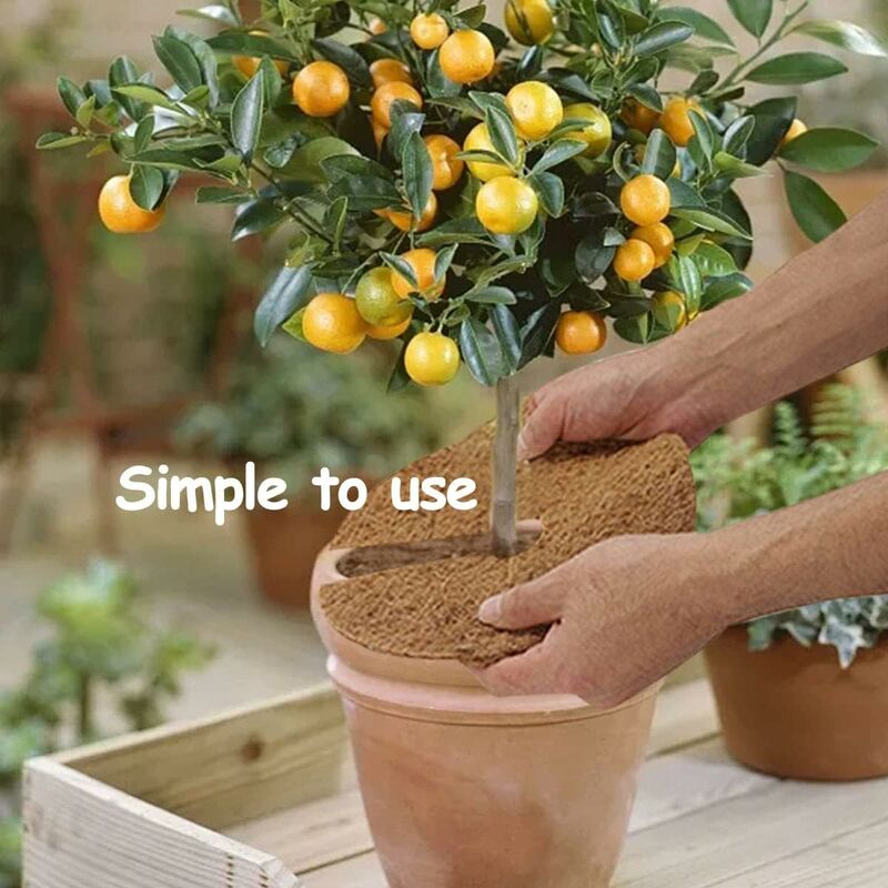 Pieces Mulching Disc, Winter Protection For Potted Plants, Plant Protection Mat, Biodegradable Coconut Mat Plants For