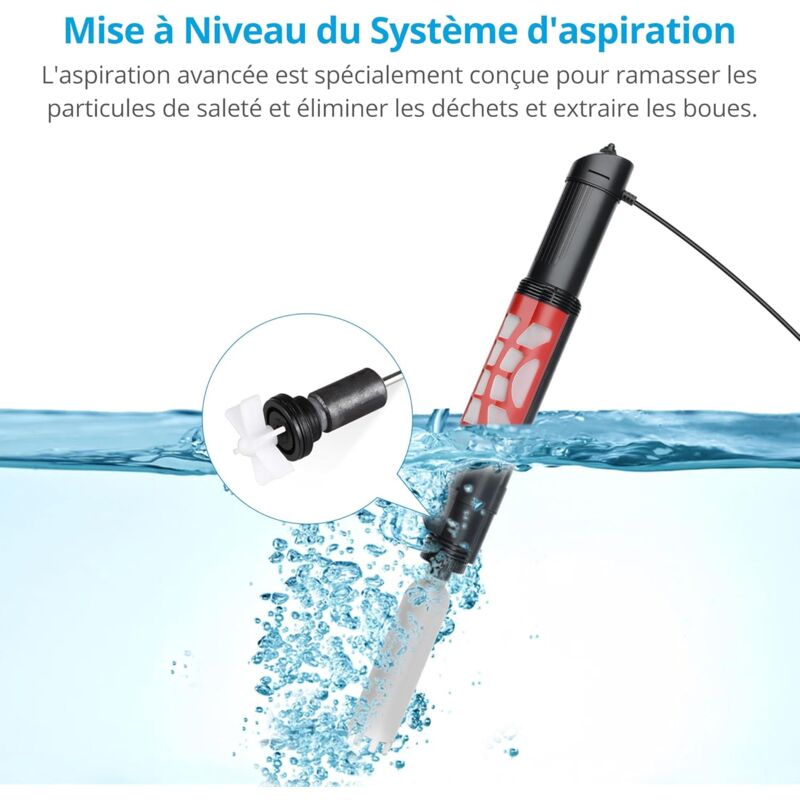 Automatic Aquarium Vacuum Cleaner, Electric Gravel Cleaner Suitable For Medium And Large Aquarium
