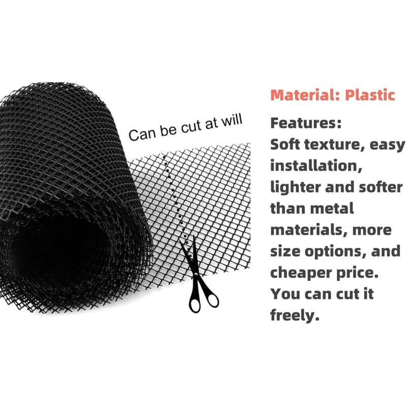 Plastic Gutter Guard, 18Cm X 8M, Heavy Duty Mesh Gutter Guard, Leaf Filter, (18Cm X 8M)