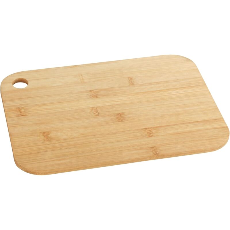 Bamboo Cutting Board M - Kitchen Board, Cutting Board With Grip Hole, Blade-Friendly, Bamboo, 30 X 0.8 X 20 Cm, Brown