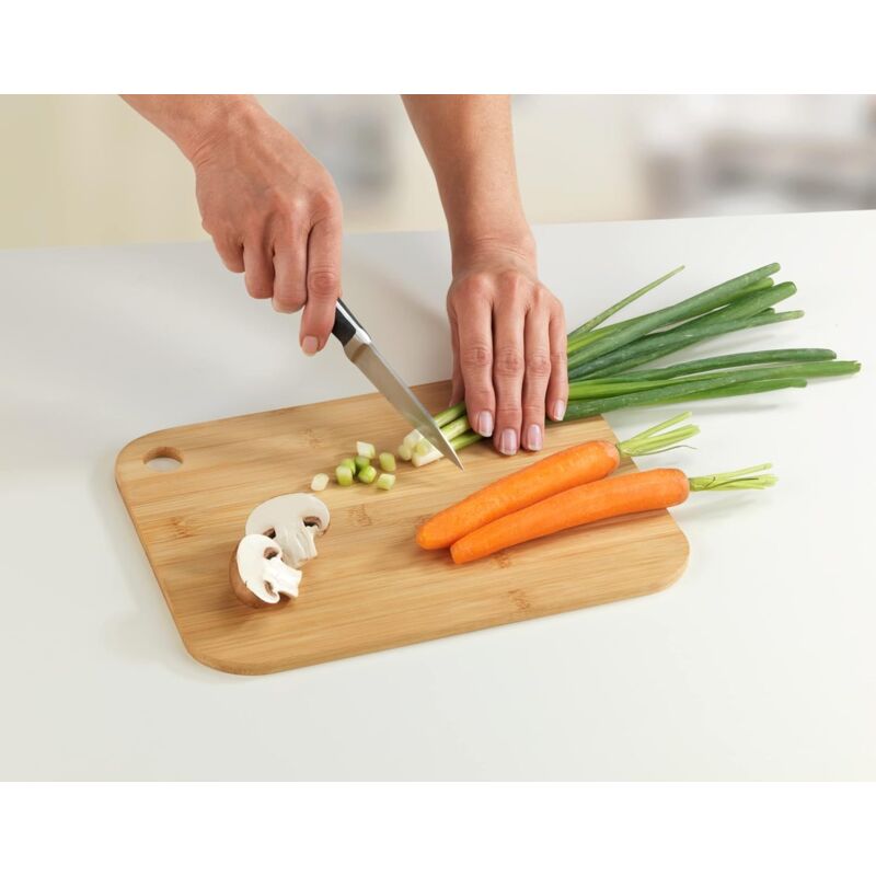 Bamboo Cutting Board M - Kitchen Board, Cutting Board With Grip Hole, Blade-Friendly, Bamboo, 30 X 0.8 X 20 Cm, Brown